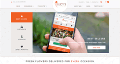 Desktop Screenshot of lucysflorist.com